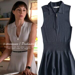 Jason Wu Thuya Knit Polo Dress With Flounce Hem ALT ASO Spencer Hastings